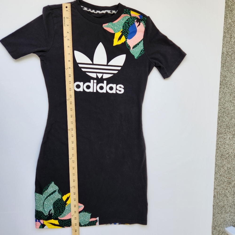 Floral Tee Dress X HER Studio London Women's Black Flowers Short Sleeve Medium - Picture 9 of 10